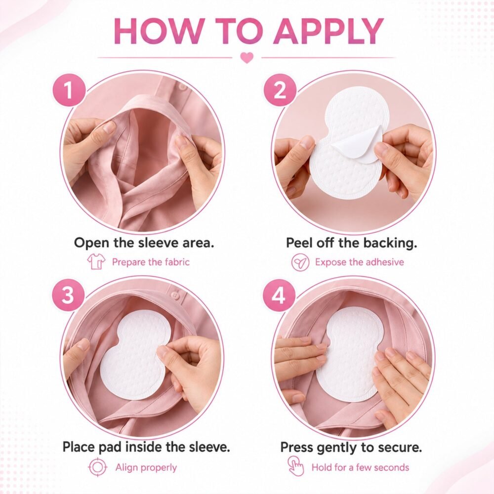 Underarm Sweat Pads – Discreet & Absorbent for Daily Use