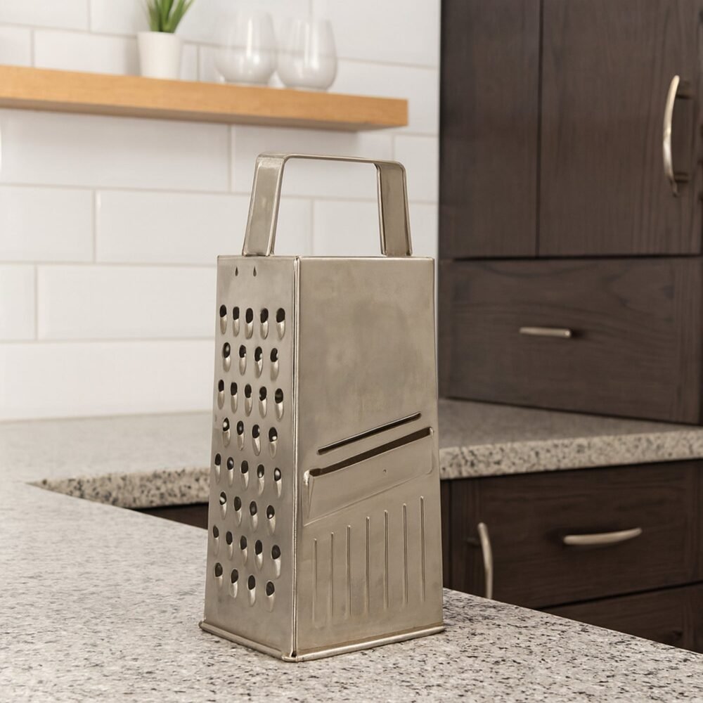 Stainless Steel 5-in-1 Grater and Slicer – Durable Kitchen Tool