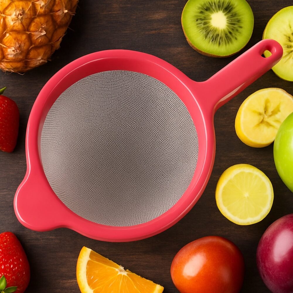 Medium Pulpy Juice Strainer – Fine Mesh Plastic Frame for Smooth Juices
