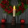LED Flameless Candle with Holder – Elegant Flickering Light