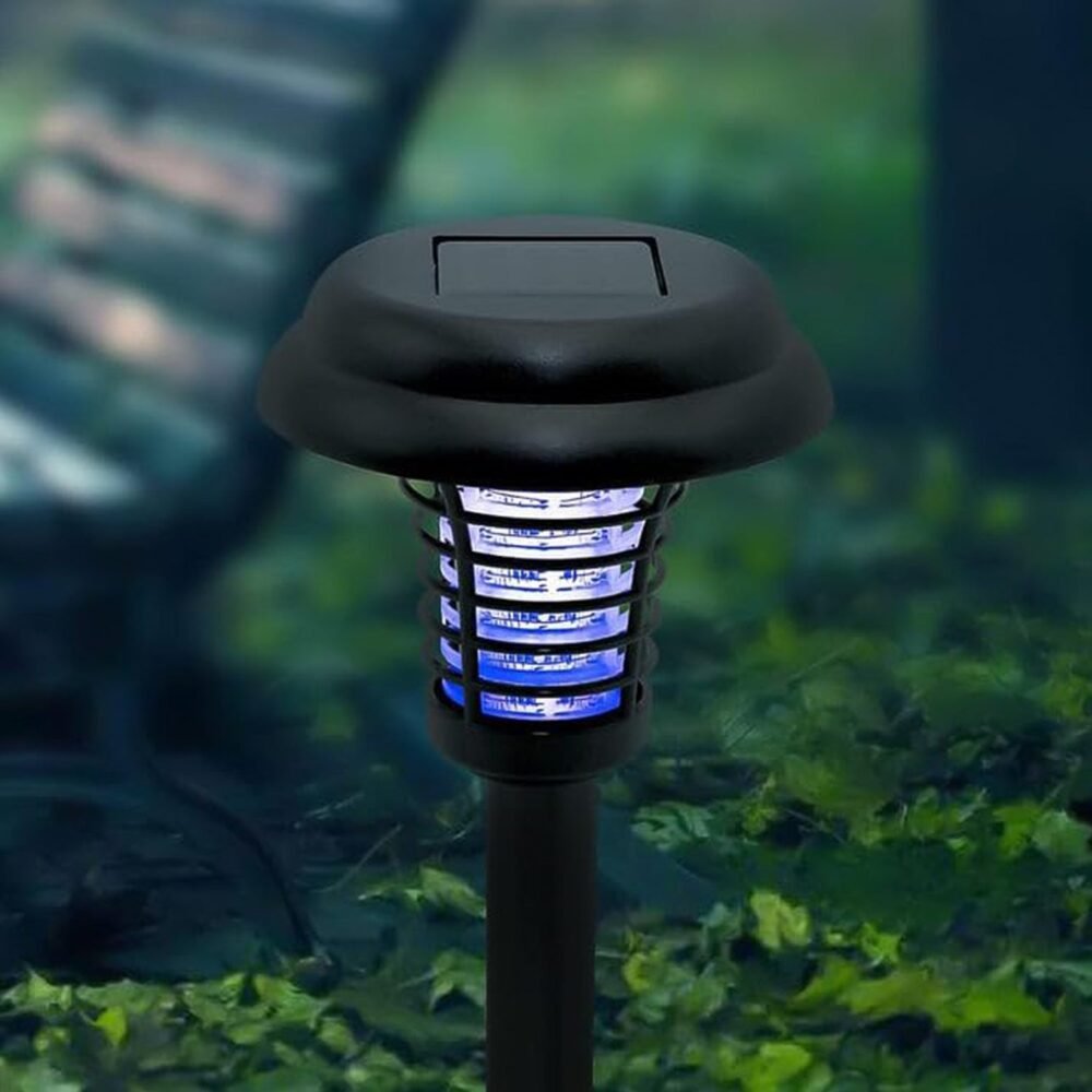 Solar Mosquito Trap Light – UV LED Solar Powered Bug Zapper