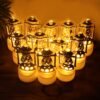 Lantern Style Flameless LED Candles – Safe Vintage Ambience (12 Pc)