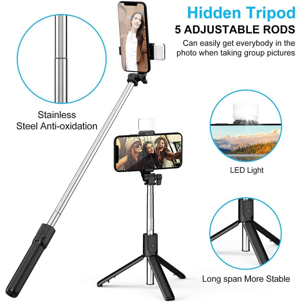 03_selfie-stick.jpg Wired Selfie Stick with Extendable Handle & Tripod Stand