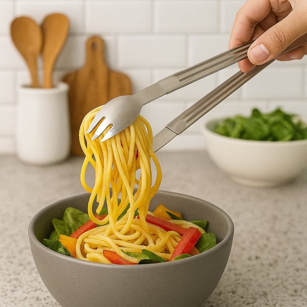 03_tong.jpg Stainless Steel Serving Tong – 2-in-1 Pasta & Salad Tool