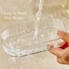 Transparent Wall Mounted Soap Dish Holder – Self Adhesive 2 Pc