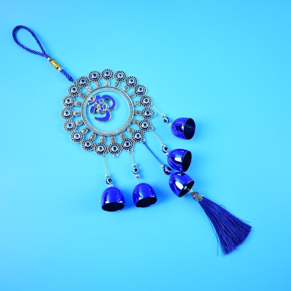 Om Evil Eye Wind Chime – Protective Spiritual Home Decor