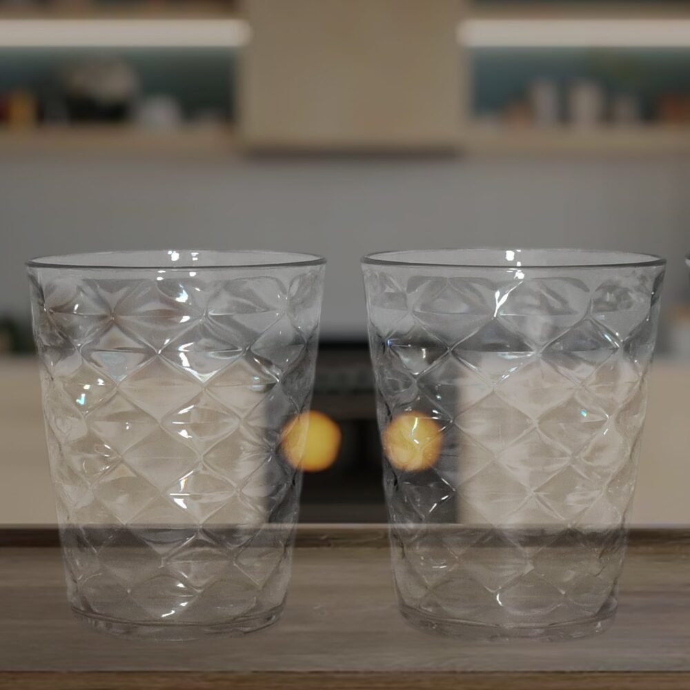 Pyramid Glass – 300 ML Unbreakable Plastic Tumbler