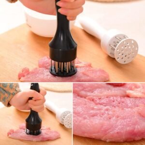 04_206626be-931b-4403-8a66-dd2c38282a54.jpg Meat Tenderizer Tool ñ Stainless Steel Needle for Juicier Meats | ToolMate Pro
