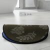Non-Slip Oval Bath Mat – Super Absorbent Soft Velvet Surface
