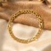 04_2f92a5ce-63fd-4207-805f-77715abc1cfa.jpg Gold Finish Chain Link Bracelet – Stylish Unisex Metal Wristwear