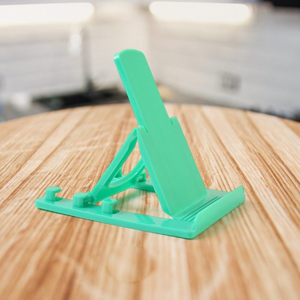 Mobile Phone Stand – Adjustable Foldable Plastic Holder Set (2 Pc)