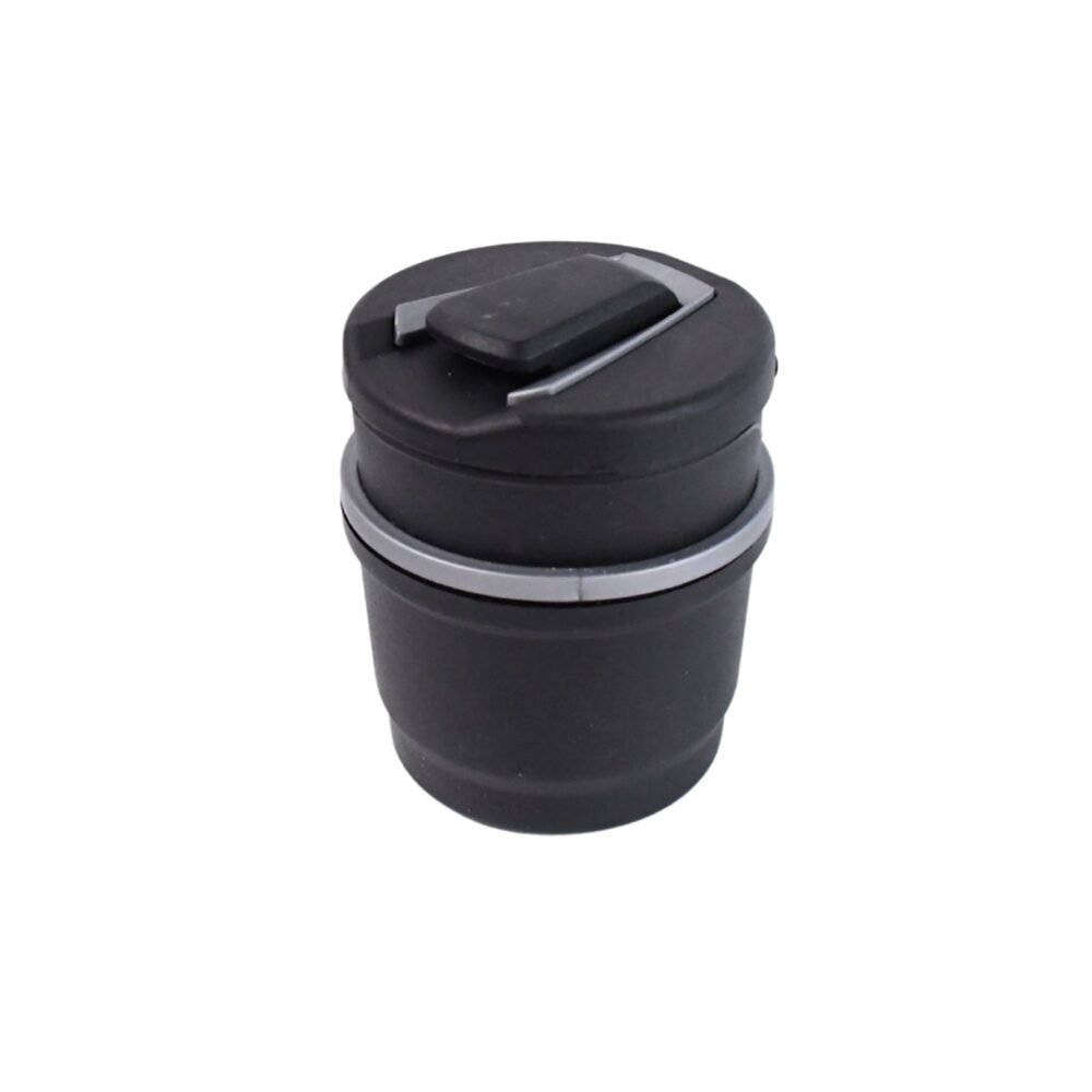 Portable Car Ashtray with Lid and Blue LED Light – Smokeless & Odour-Free