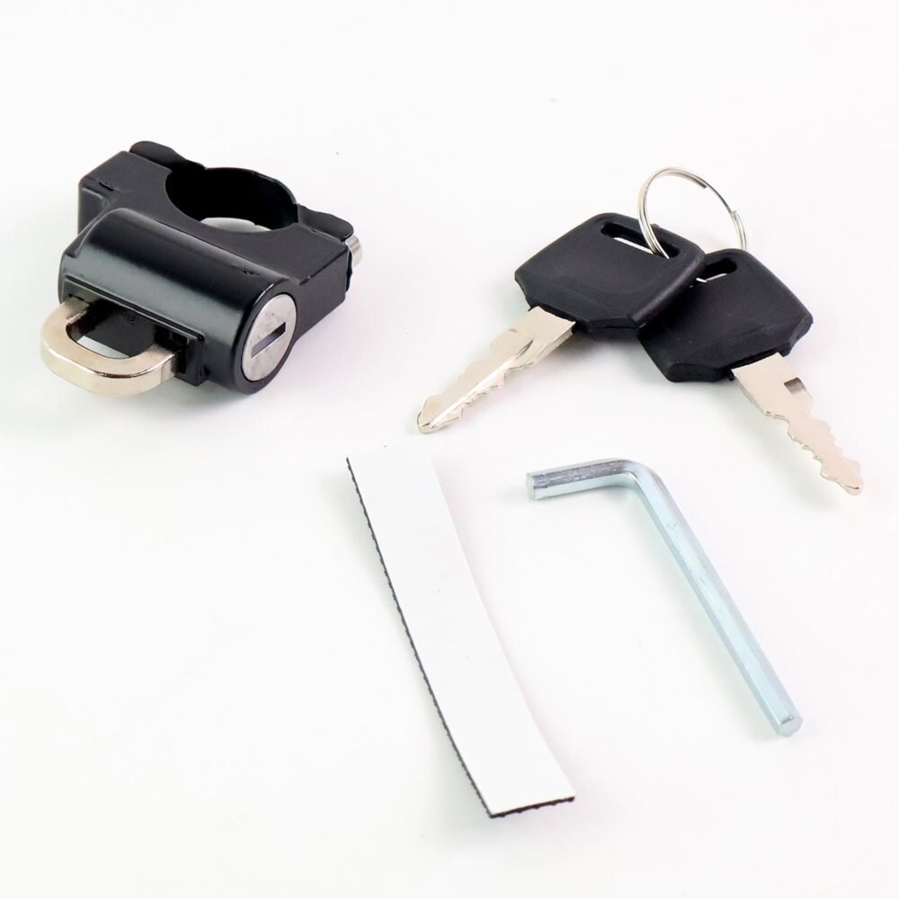 Helmet Lock for Motorcycles – Heavy-Duty Handlebar Security