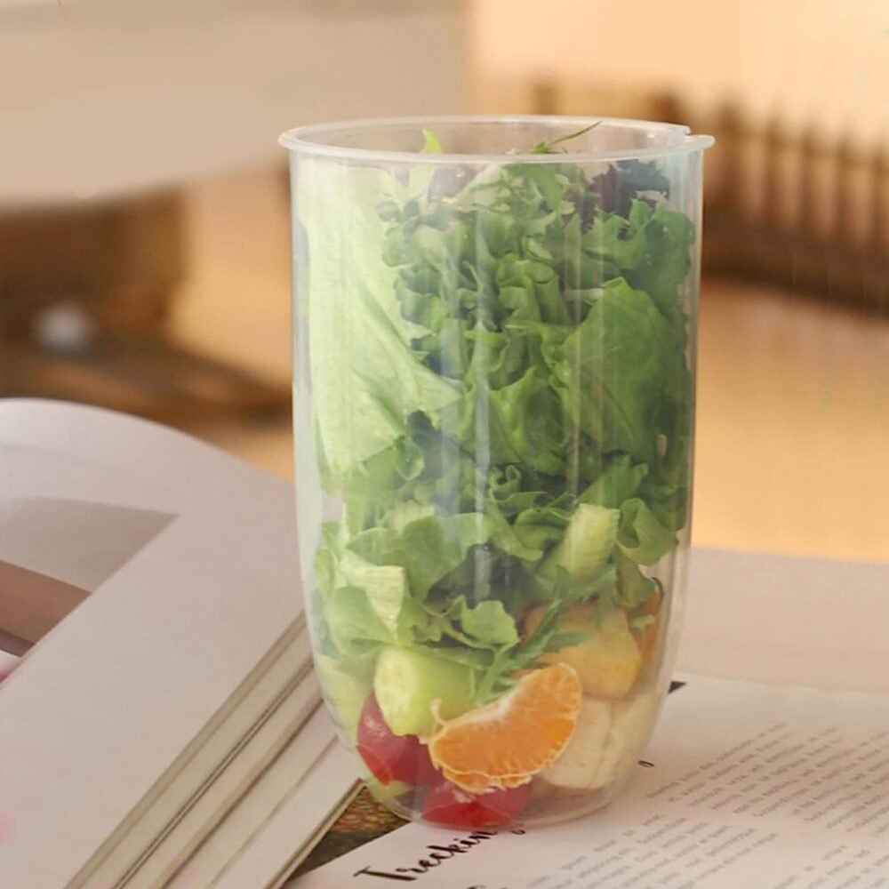 Fruit and Vegetable Salad Cups – Easy to Clean and Portable for Travel