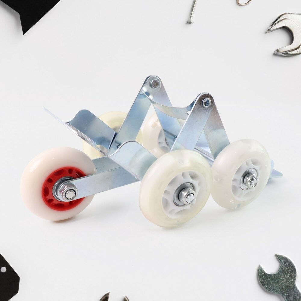 Motorcycle Front Wheel Parking Roller Stand – Heavy-Duty Metal Frame