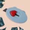 Mini Utility Cutter – Compact Knife with Heart-Shaped Safety Lock