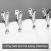 Stainless Steel Clothespins – Windproof, Durable Laundry Clips (10 Pcs)