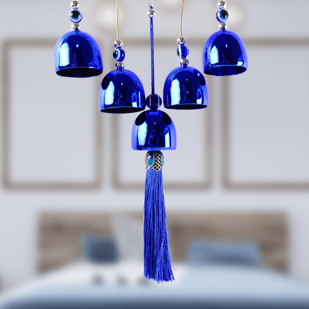 Om Evil Eye Wind Chime – Protective Spiritual Home Decor