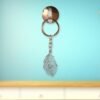 Peacock Feather Keychain – Durable Stainless Steel Design