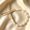 Pearl Beaded Curtain Tieback – Elegant No-Drill Decorative Holder