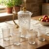 04_7c15d761-dd2f-487b-b625-39f09d5ebab8.jpg Textured Glass Water Jug Set – Elegant 1 Jug with 6 Glasses