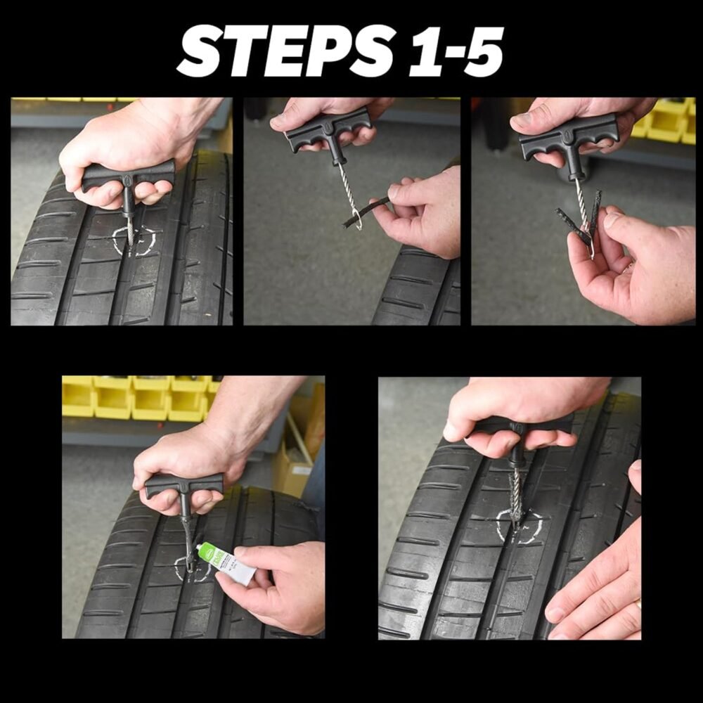 Tyre Repair Strips ñ Emergency Puncture Seal (5 Pcs) | Indo Glow