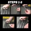 Tyre Repair Strips ñ Emergency Puncture Seal (5 Pcs) | Indo Glow