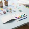 Kids Watercolour Painting Book – Dinosaur Theme & Brushes for Creativity