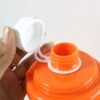 Kids Plastic Cartoon Cup with Lid & Strap – Spill Resistant 350 ML
