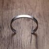 Silver-Tone Stainless Steel Bracelet – Minimalist Open-Ended Kada