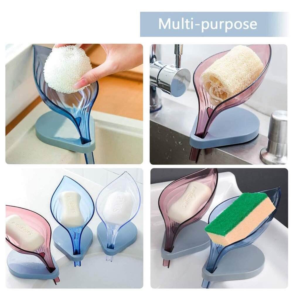04_SoapDishHolder.jpg Leaf Soap Dish Holder with Drain - Self Draining & Stylish