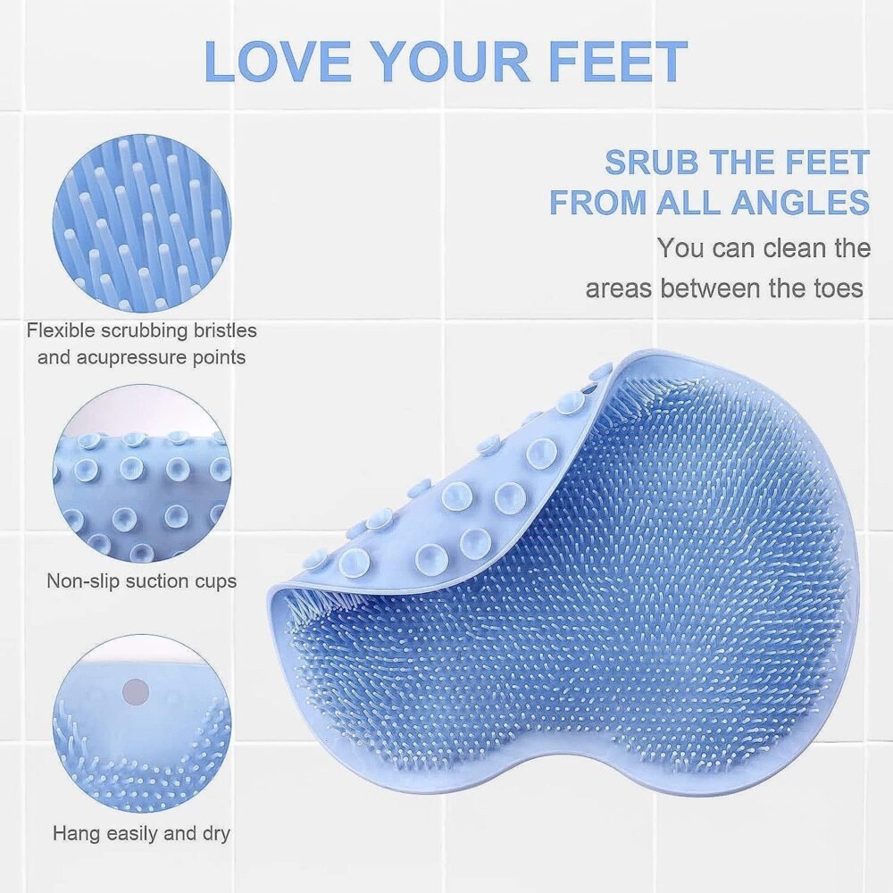 Silicone Bath Massage Cushion – Non-Slip Foot Scrubber & Exfoliator