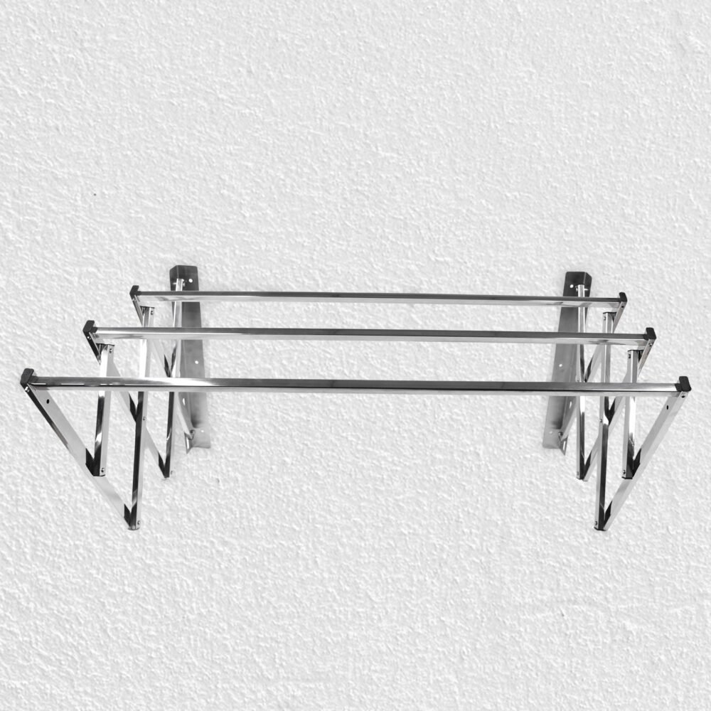 Stainless Steel Folding Clothes Drying Rack – Space-Saving & Durable