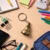 Temple Bell Keychain – Durable Metal Spiritual Charm