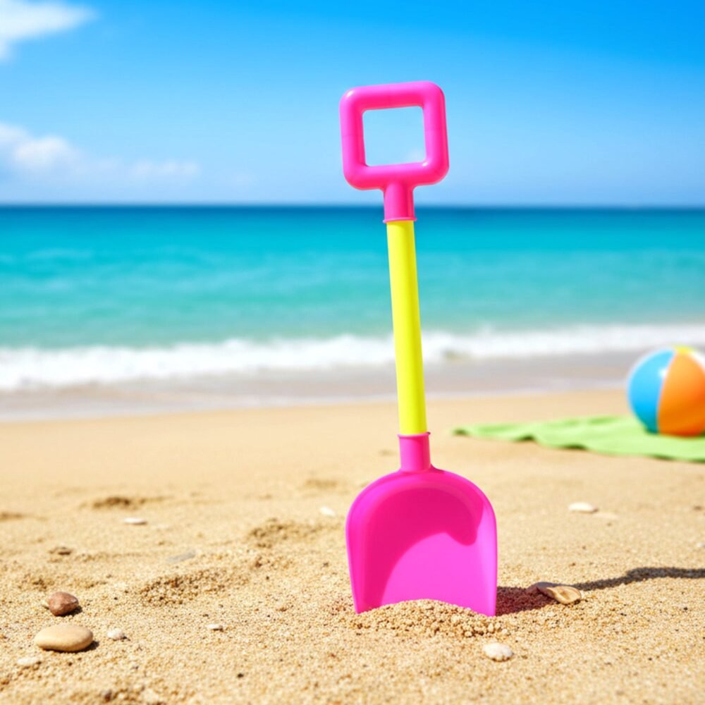 Kids Beach Sand Shovel – Lightweight Plastic Spade for Play