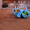3-Compartment Revolving Dry Fruit Box – Stylish Snack Organizer