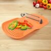 Cut 'n' Wash Multipurpose Cutting Board – Integrated Strainer & Knife