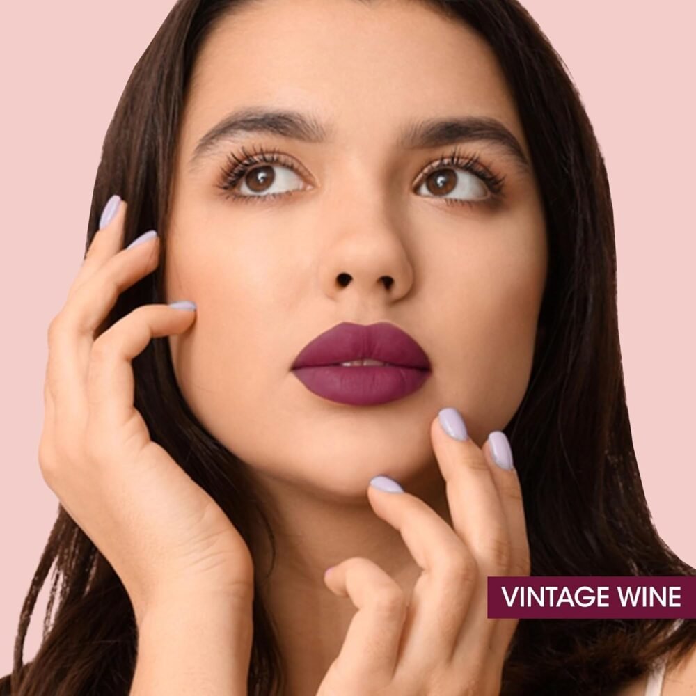 Vintage Wine Liquid Lipstick – Long-Lasting Moisture Lock Matte