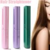 Mini Hair Straightener Brush – Cordless & Rechargeable for Travel
