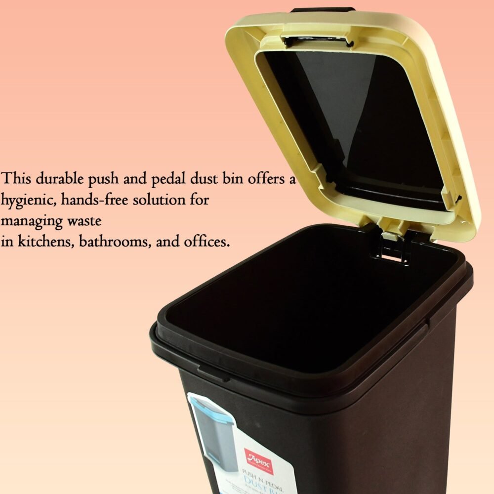 04_ebe3e5c4-7135-4fd4-8d85-ea453f189c3f.jpg Push N Pedal Plastic Dustbin – 10L Capacity, Hands-Free Hygiene