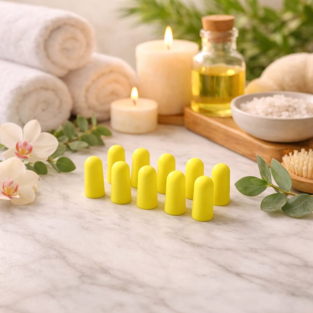 Foam Ear Plugs – Soft Reusable Noise Reduction Set with Case