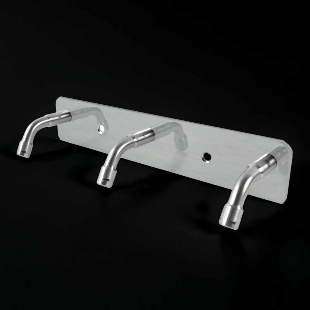 Stainless Steel Wall Mounted Coat Hook Rack – 3 Durable Hooks