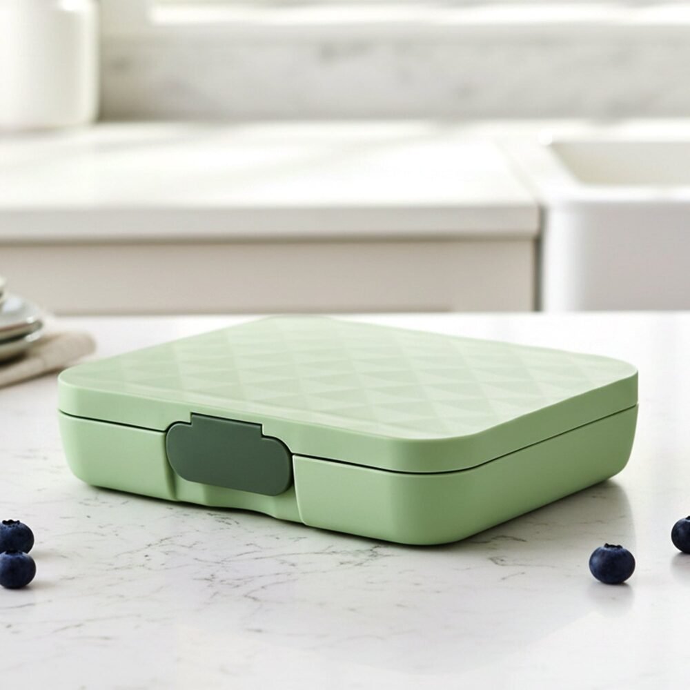 Fresca Stainless Steel 3 Compartment Lunch Box – Leakproof & Portable