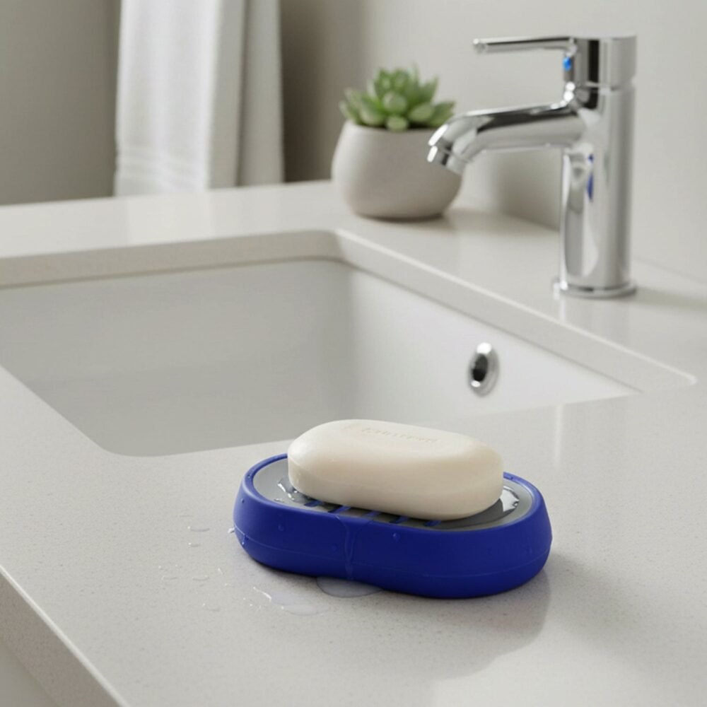 Plastic Soap Holder Tray – Keeps soap dry and organized