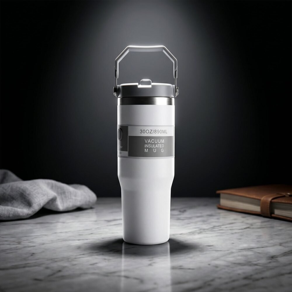 Vacuum Insulated Stainless Steel Tumbler – Keeps Beverages Hot & Cold