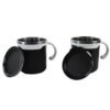 Mocha Mug Set – Premium 250ml Insulated Coffee Cups with Lid