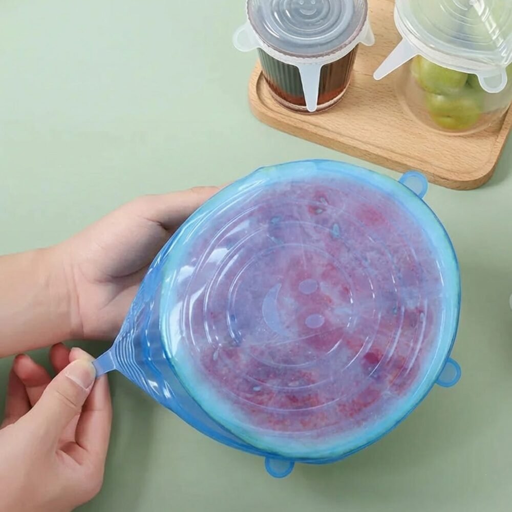 04_food-cover.jpg Silicone Stretch Lids – 4 Piece Reusable Food Covers