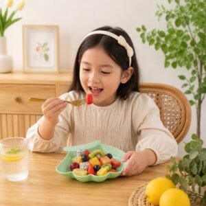 04_fruitdish.jpg Kids Serving Tray – Fun Cartoon Design with Handle for Easy Use