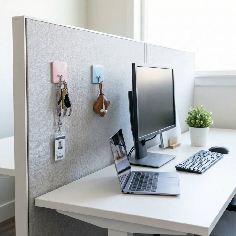 04_hook_8e9c77d6-7e75-4605-9045-0ef5fe8733dd.jpg Self-Adhesive Wall Utility Hooks – Heavy-Duty Square Set (2 Pc)