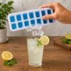 Multipurpose Plastic Ice Cube Tray – 14-Grid with Lid for Easy Freezing